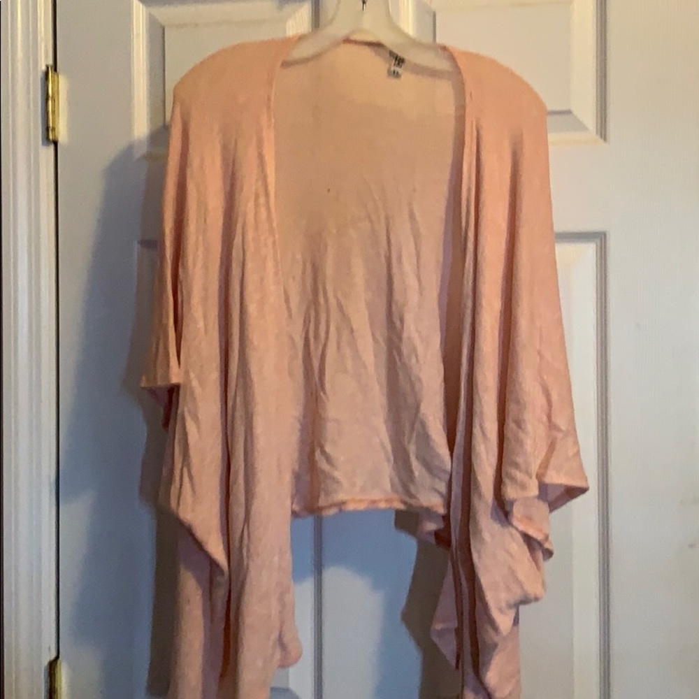 Pink short Sleeved Cardigan